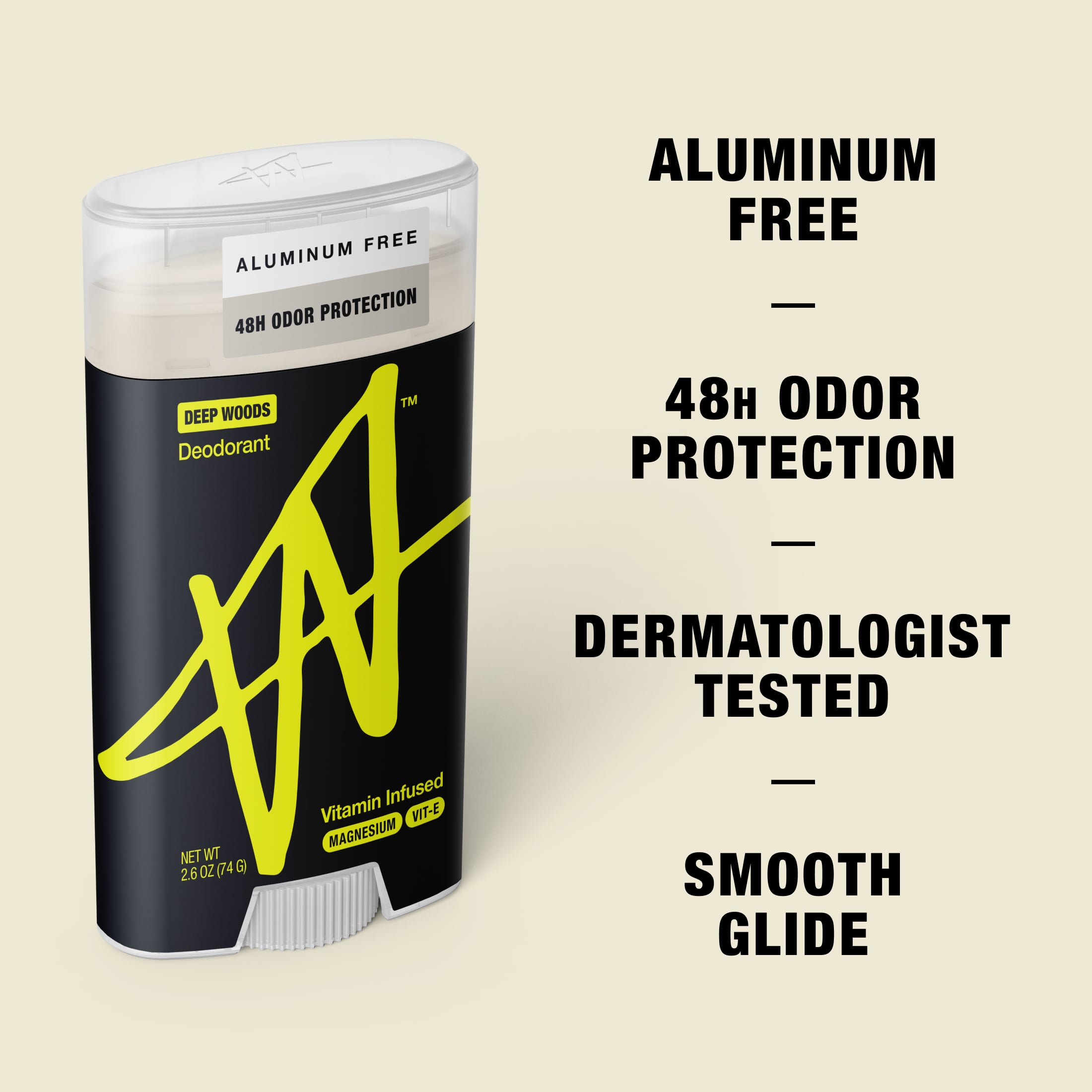 Aluminum Free Deodorant - 2pk - Deep Woods